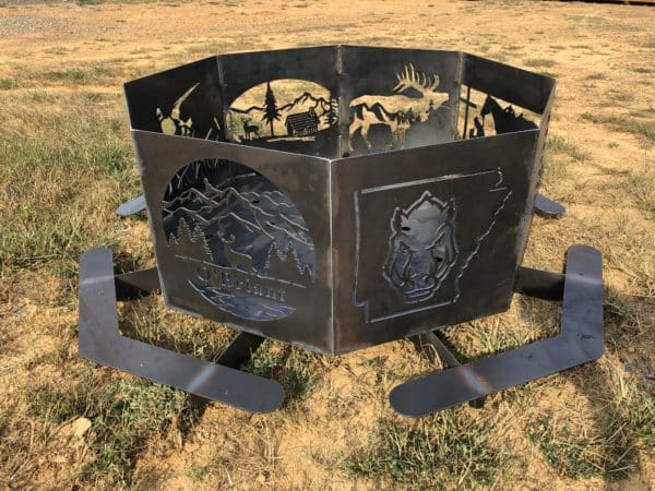 8 sided fire pit
