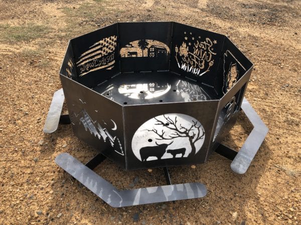 8 sided fire pit